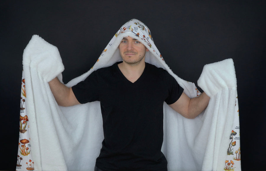 Hooded Mushroom Trip Blanket (Ultra-Soft)